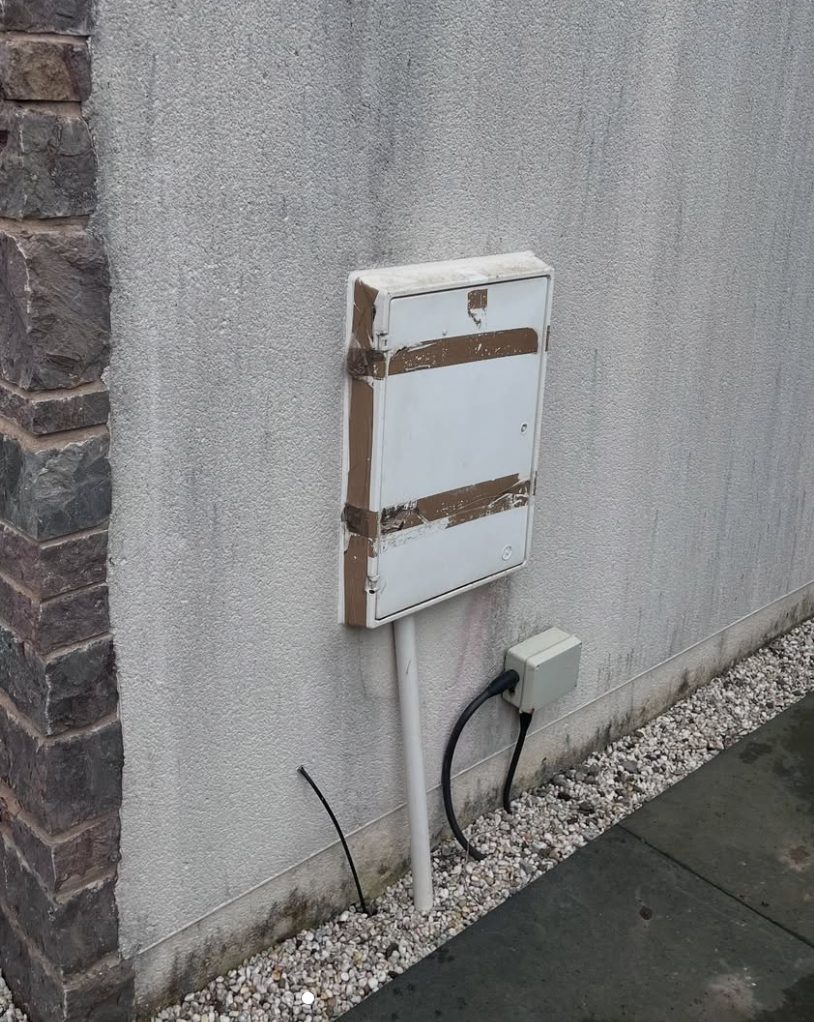 Meter cabinet upgrade — before