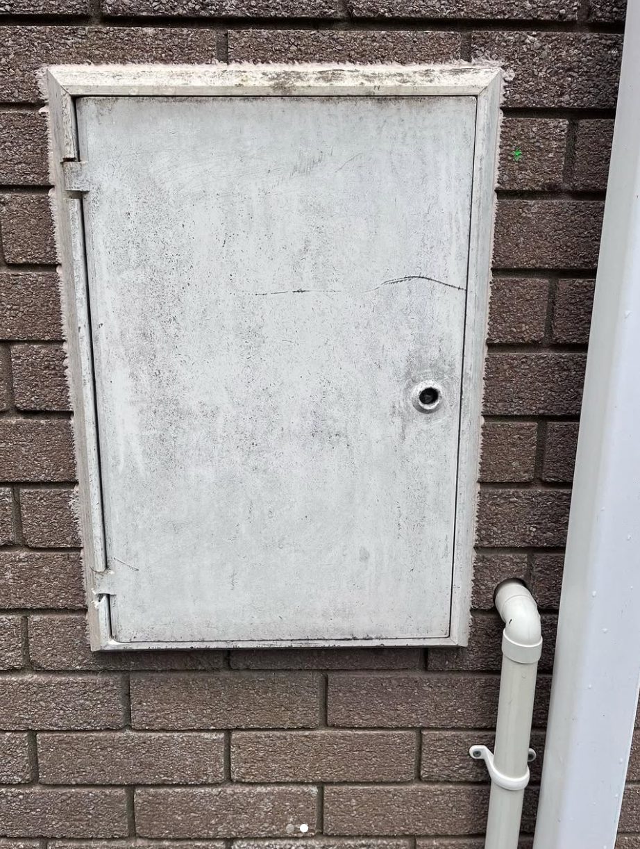 Meter cabinet upgrade — before